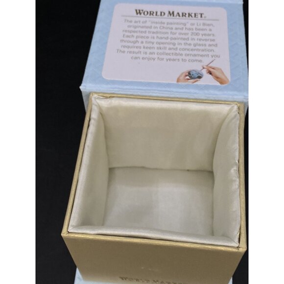 World Market Li Bien Glass Ornament Butterfly & Flowers - Picture 10 of 12